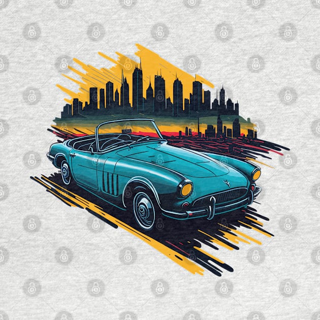 Triumph Spitfire Vintage Car Art by Cruise Dresses